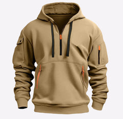 Dropped Shoulder Hooded Sweatshirt