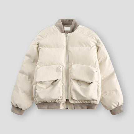 Men’s Stylish Workwear Flight Jacket Off-White jackets
