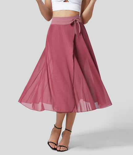 Livan | High Waisted 2-in-1 Skirt Pink Skirts - woman - mid