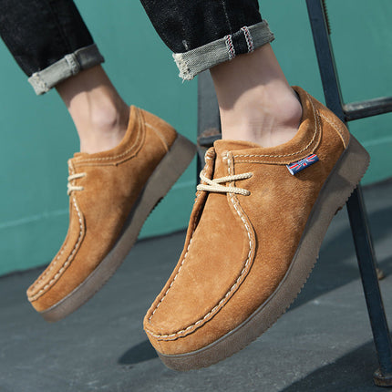 Edward | Stylish Leather Loafers Light Brown Loafers