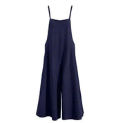 The Breezy Linen Jumpsuit Dark Blue
