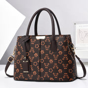 Women’s Large-Capacity PU Leather Tote & Crossbody Bag Panda Coffee 30x21x13 Bag