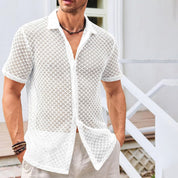 Men's Summer Mesh Short Sleeve Shirt - OKOHOKO™ FASHION