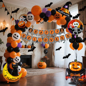Halloween Flag & Balloon Combo Set Balloon Set 10170 Halloween Decorations