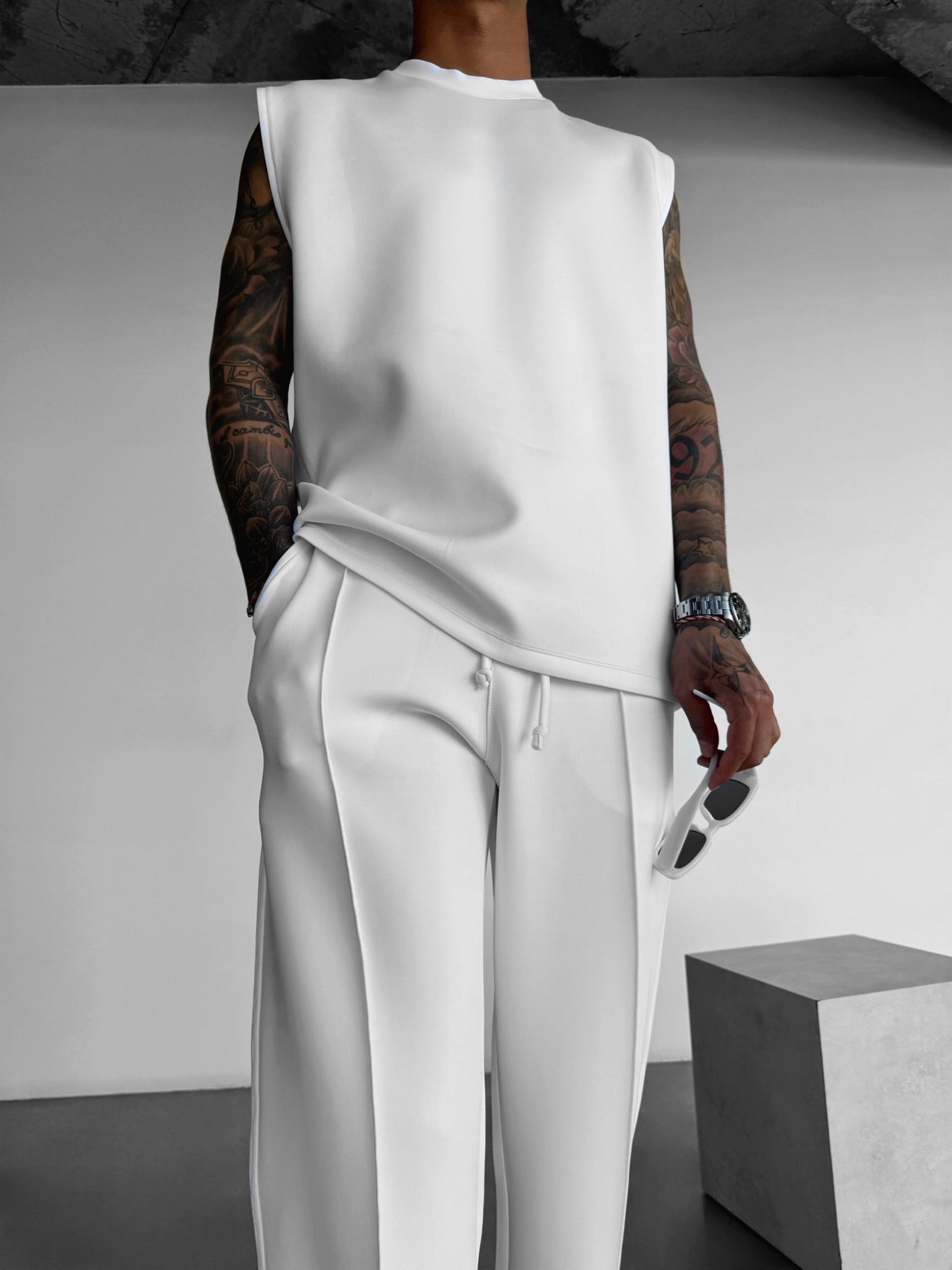 Two‑Piece Bamboo Lounge Set Men Set