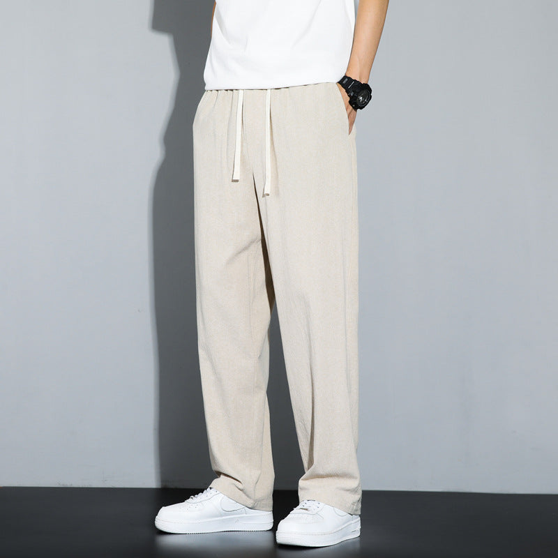 Paul | Casual linen trousers for men Khaki Pants
