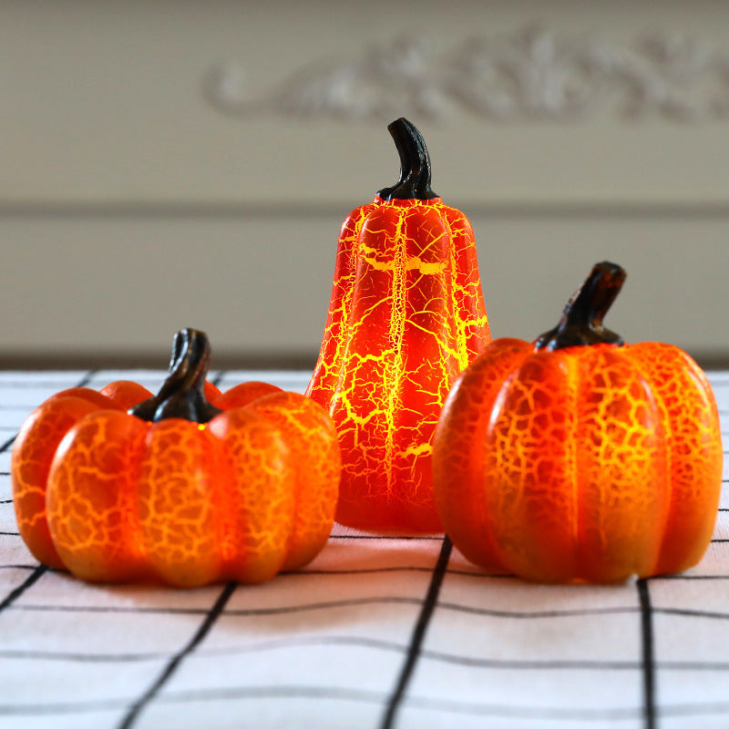 Spooky Resin Pumpkin Candle Lamp Halloween Decorations