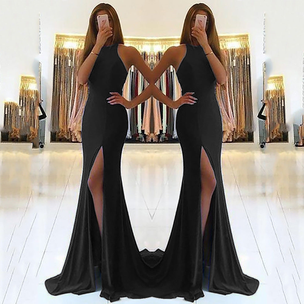 Elegant Long Evening Dress for Women – Formal Maxi Gown with Long Sleeves Green Dresses
