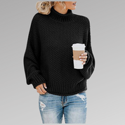 Lea - Lovely Knitted Sweater Black Pullover/Sweater