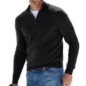 Cozy Wool Zip Up Sweater With Half Zip For Warmth Daily - OKOHOKO™ FASHION