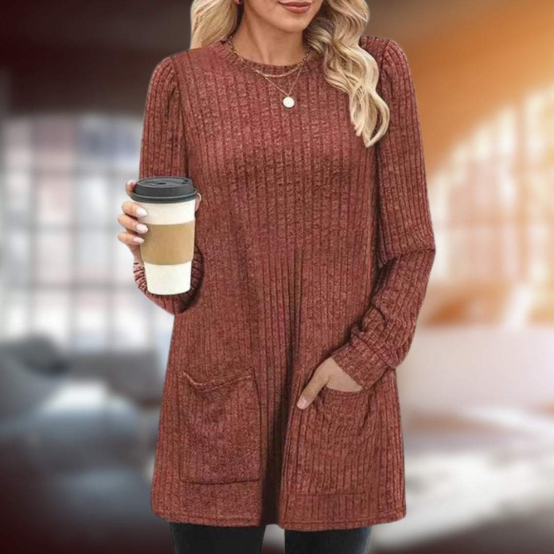 Colina | Elegant Pullover Light Brown