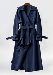 Beatrice Classic Trench Marine Blue