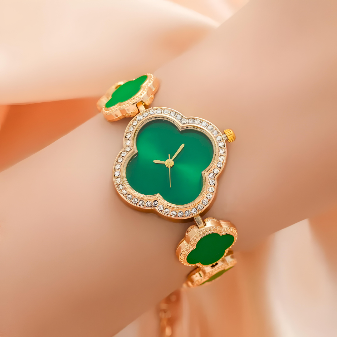 Lucky Clover Sparkle Watch Bracelets