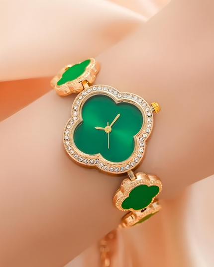 Lucky Clover Sparkle Watch Bracelets