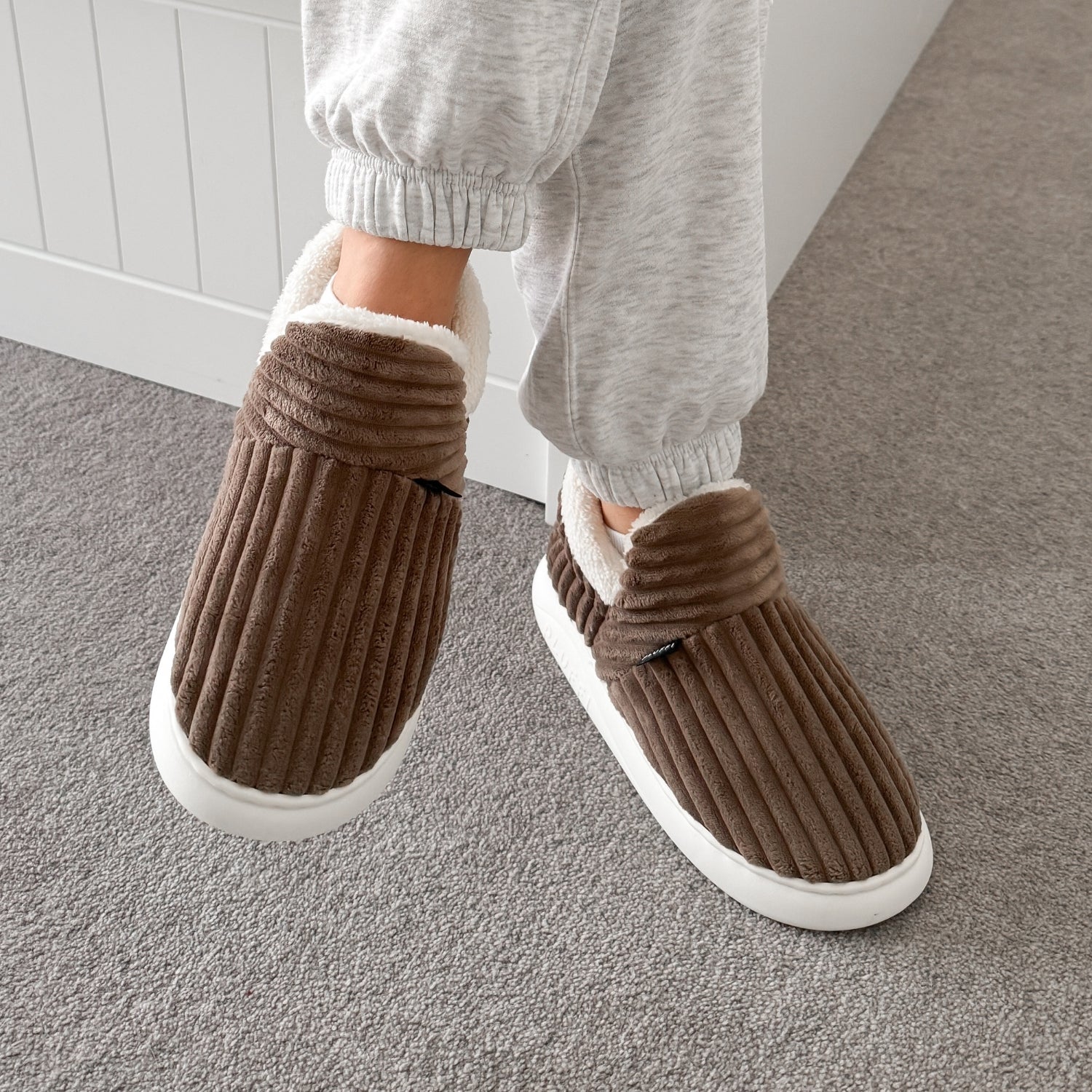 The Original Cozy Fuzzy Slippers Brown Slippers
