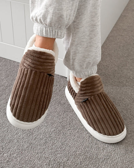 The Original Cozy Fuzzy Slippers Brown Slippers