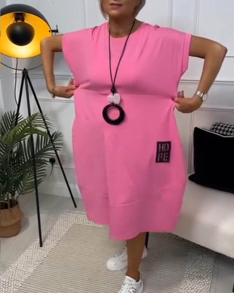 Ivy | Stylish Short-Sleeve Casual Dress - OKOHOKO™ FASHION