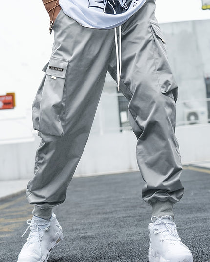 Men's Multi-Pocket Cargo Joggers Slabstone Gray Cargo Pants
