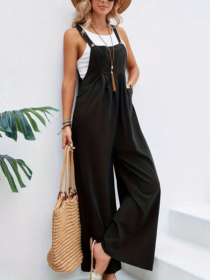 Olive | Sleeveless Jumpsuit Black Jumpsuits