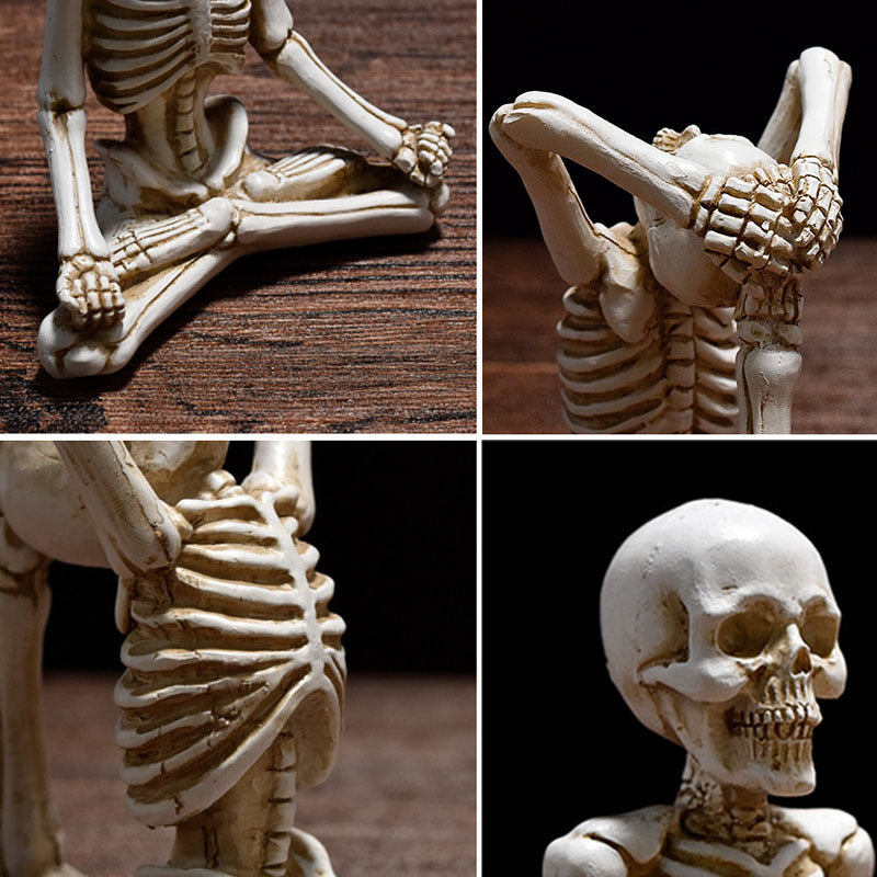 Cool Skeleton Meditation Pose Decor Halloween Decorations