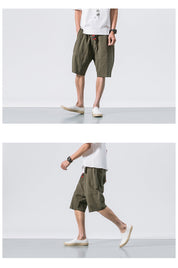Kyoto Drift Linen Shorts Men Shorts