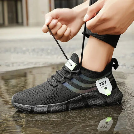 Surge | Men Casual Sport Shoes Breathable Lightweight Sneakers All Black