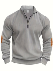 Men's Classic Quarter-Zip Sweater Grey Sweater