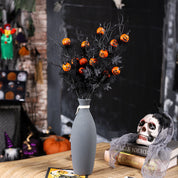 Gothic Black Pumpkin Twig Bouquet Decor Halloween Decorations