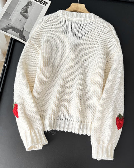 Soft Knit V-Neck Button Cardigan – Lightweight, Skin-Friendly Women's Sweater Cardigan