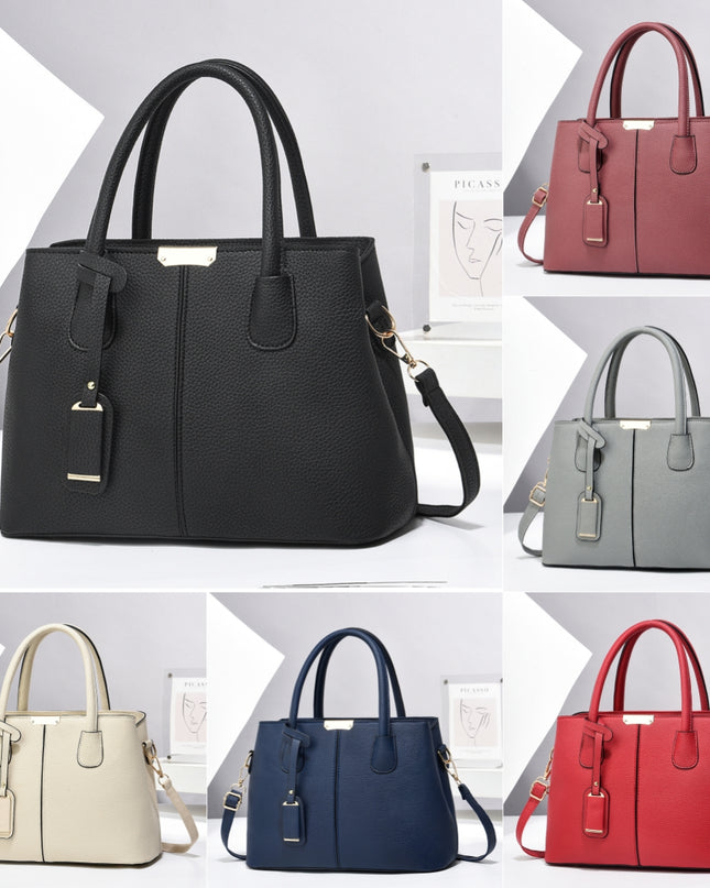 Women’s Large-Capacity PU Leather Tote & Crossbody Bag Bag