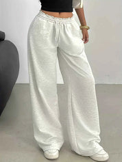 Wide Leg Drawstring Sweatpants