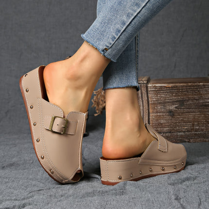 Women's Non-Slip Platform Sandals Beige Sandals
