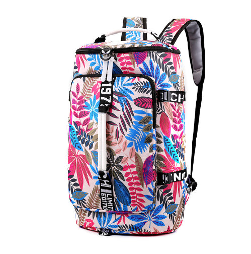 Waterproof Gym & Travel Sport Backpack Pink maple leaf Backpack