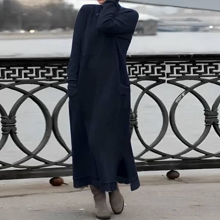 Ediva | Stylish Autumn Dress Dark S Dresses
