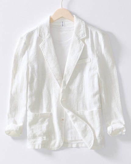 Mabry | Cotton Blazer White