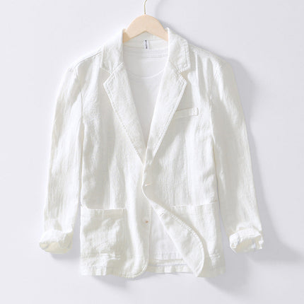 Mabry | Cotton Blazer White
