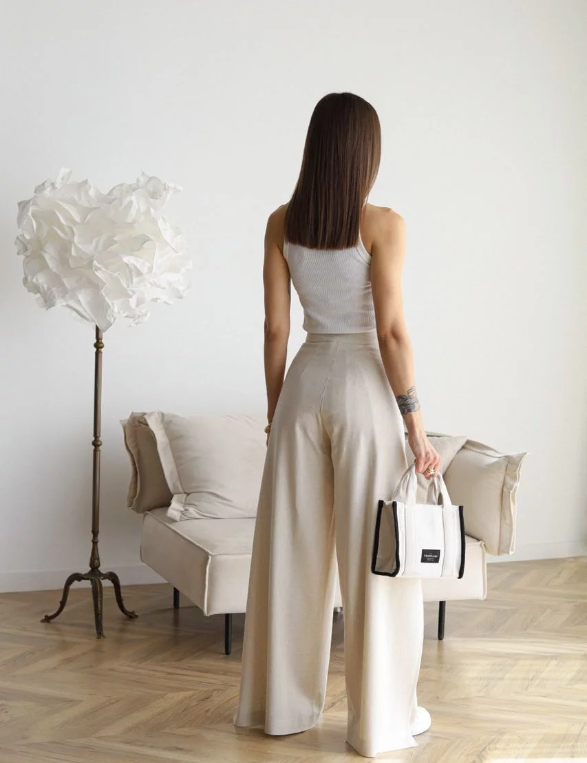 Ophelia | Wide-cut women's linen pants Pants