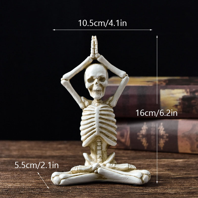 Cool Skeleton Meditation Pose Decor Halloween Decorations