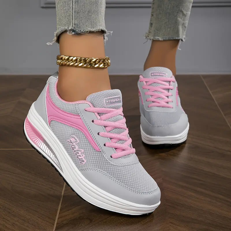 Sloane | Orthopedic Sneakers Grey pink Shoes