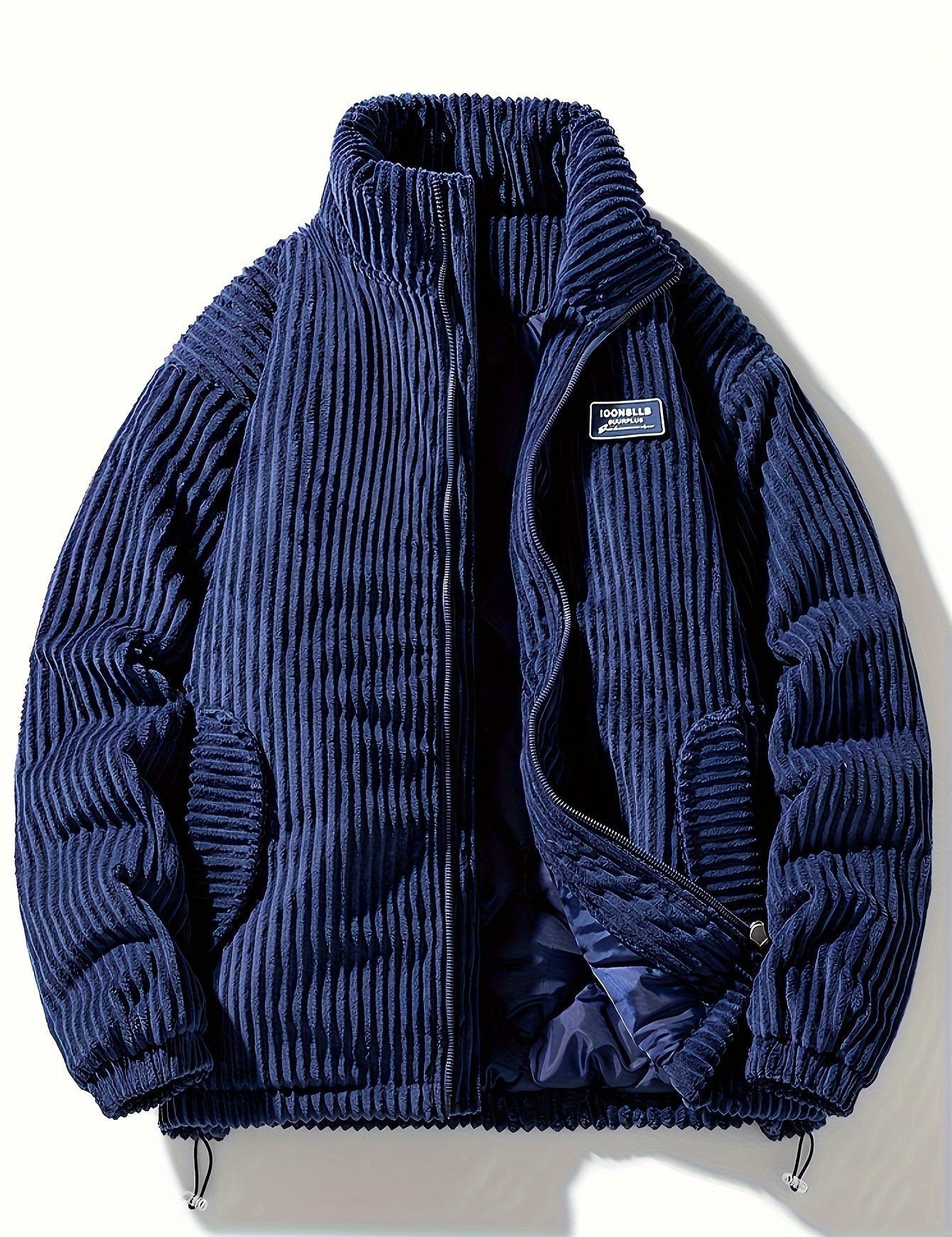 Wide Wale Corduroy Quilted Jacket Deep Ocean Jacket