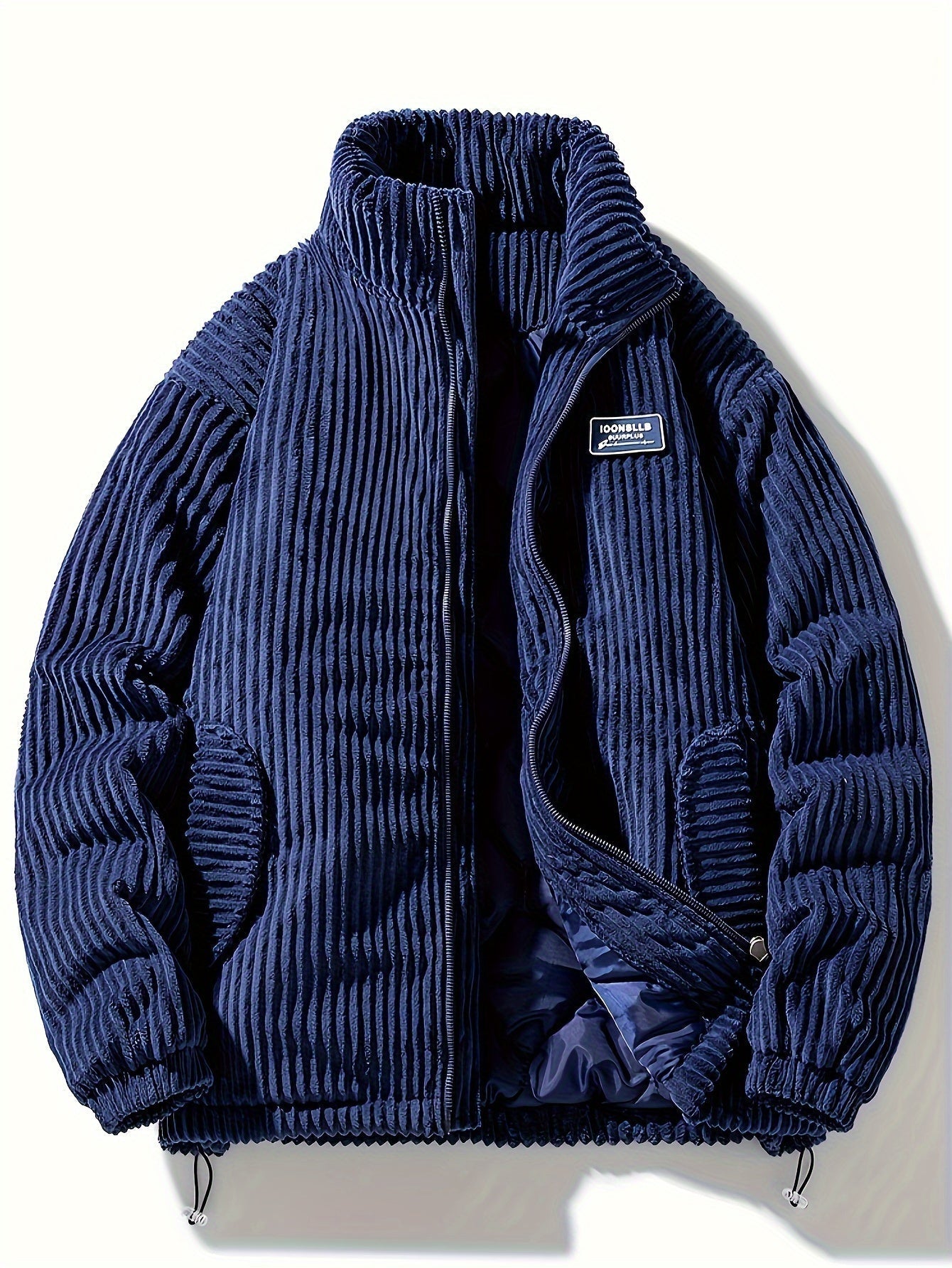 Wide Wale Corduroy Quilted Jacket Deep Ocean Jacket