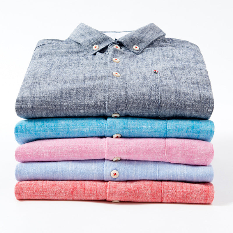 Timeless Button-Up Shirt for All-Day Comfort Men Shirts