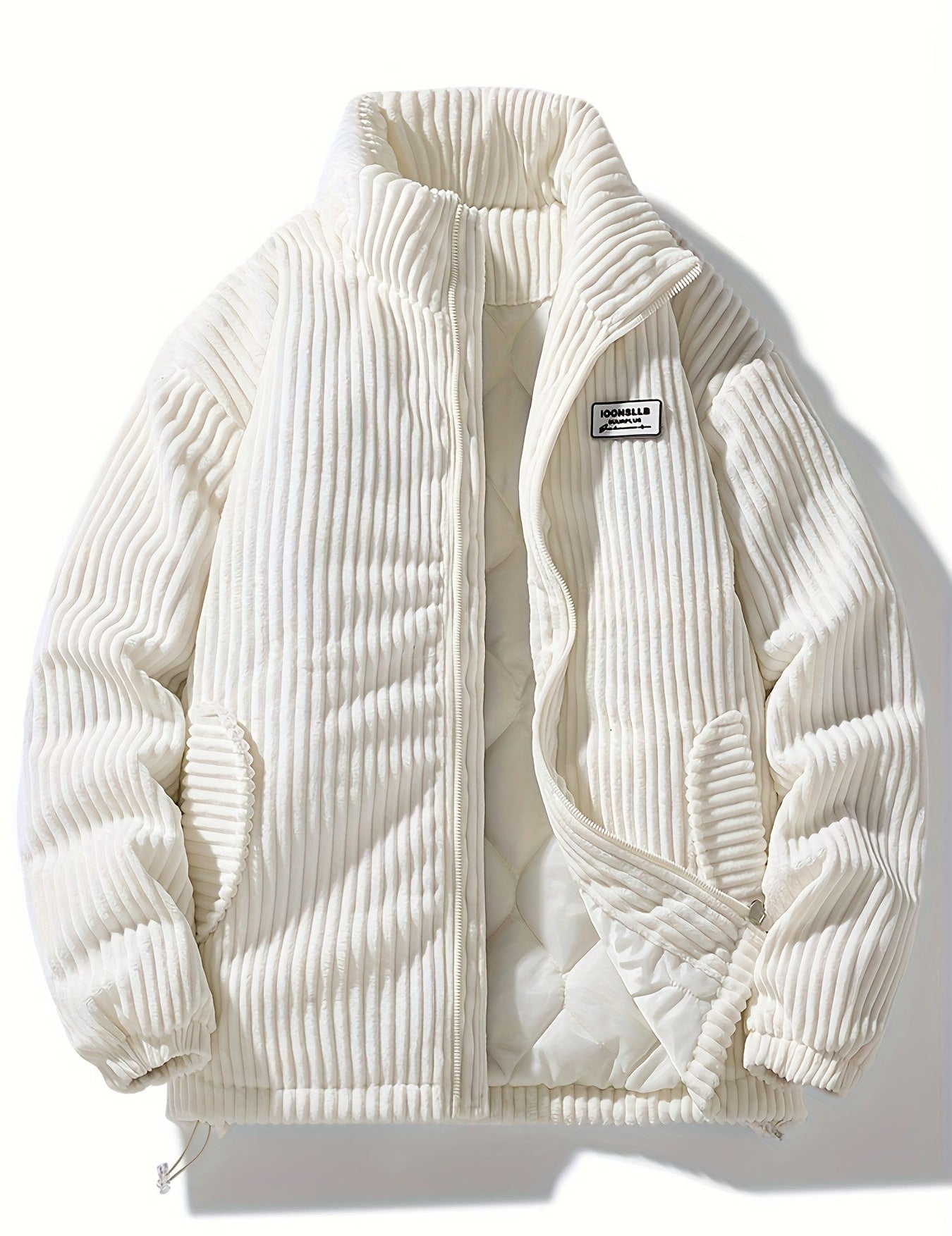 Wide Wale Corduroy Quilted Jacket Vanilla Jacket
