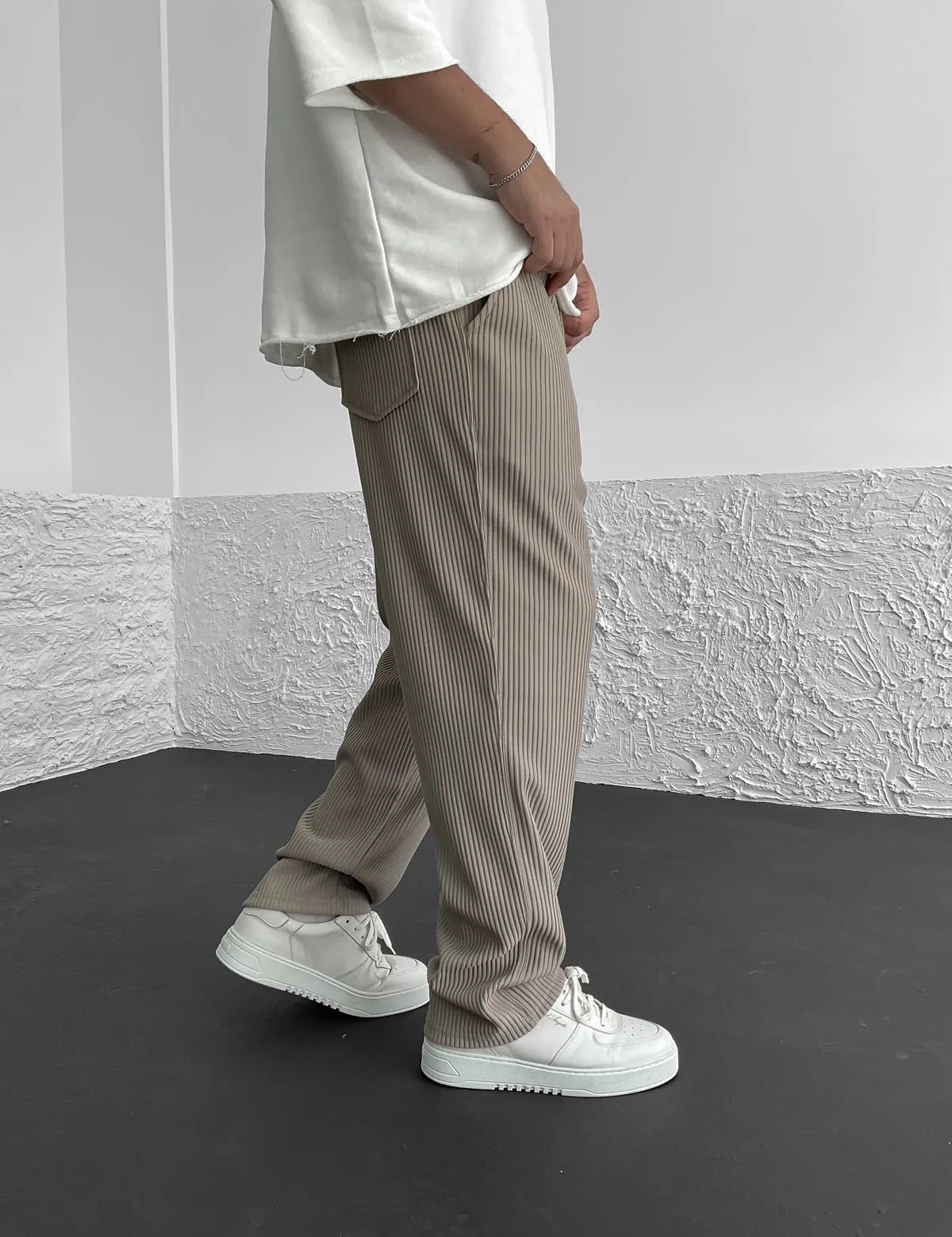 Men’s Slim Fit Stretch Trousers Pants