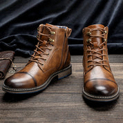 Frontier Leather Boots Durable Comfort Non Slip Sole for Men Boots