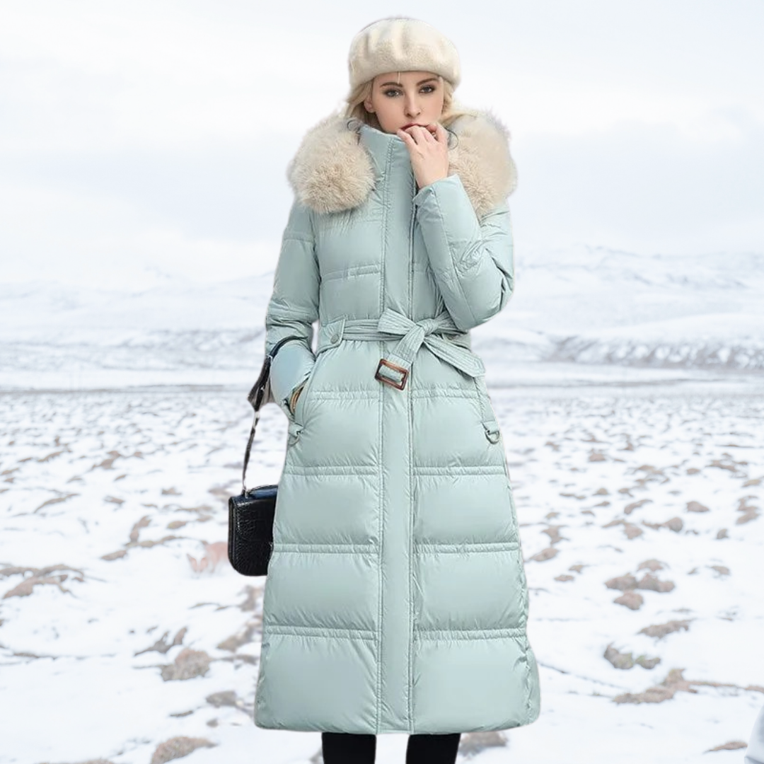 Luxurious Winter Jacket for Women Green khaki jacket