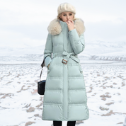 Luxurious Winter Jacket for Women Green khaki jacket