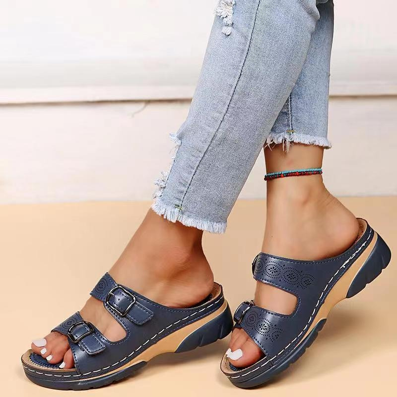 Orthopedic Comfort Sandals Navy Blue Orthopedic Sandals
