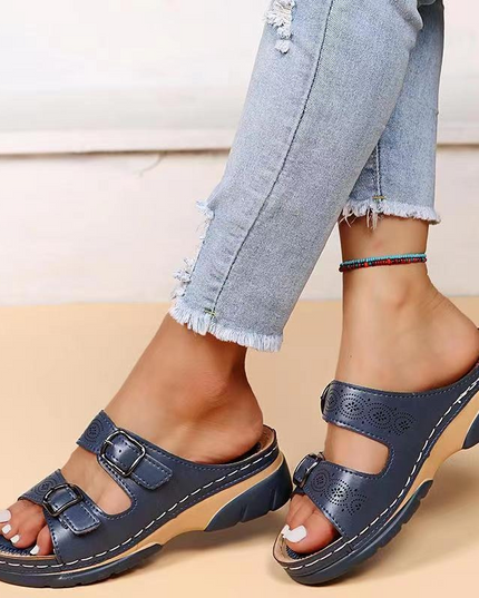 Orthopedic Comfort Sandals Navy Blue Orthopedic Sandals