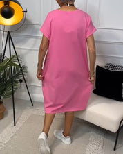 Ivy | Stylish Short-Sleeve Casual Dress - OKOHOKO™ FASHION